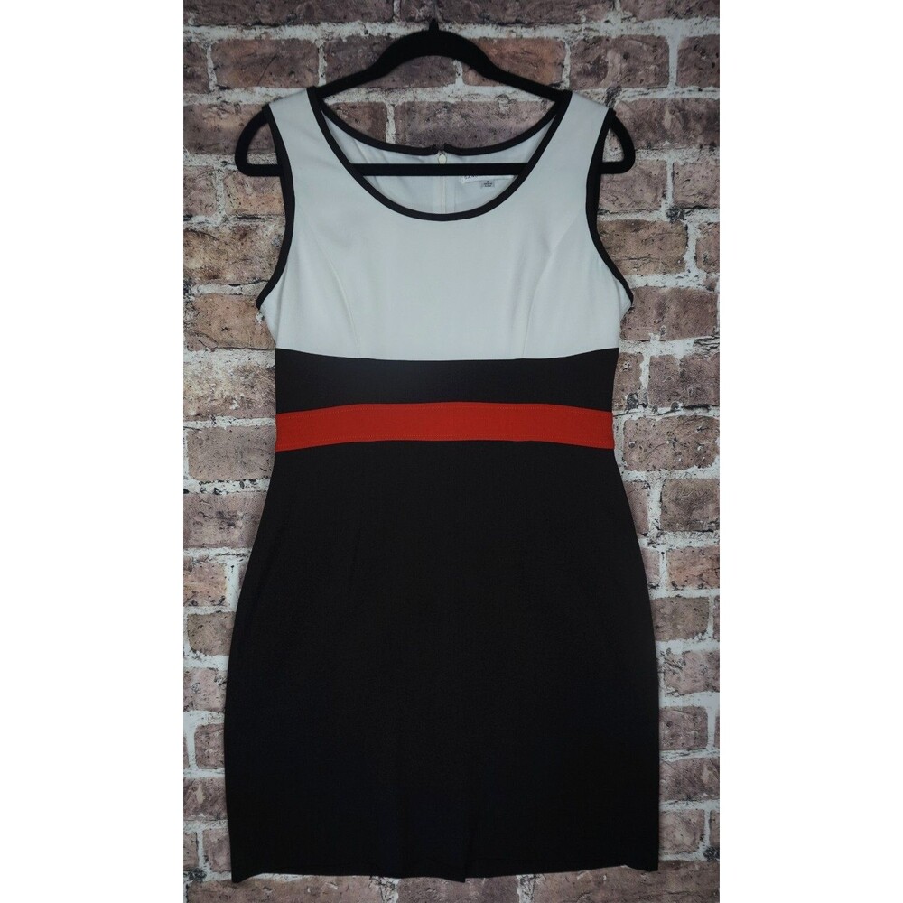 Sandra Darren Women Dress Sz 8 Sleeveless Summer Wedding Guest Party Colorblock